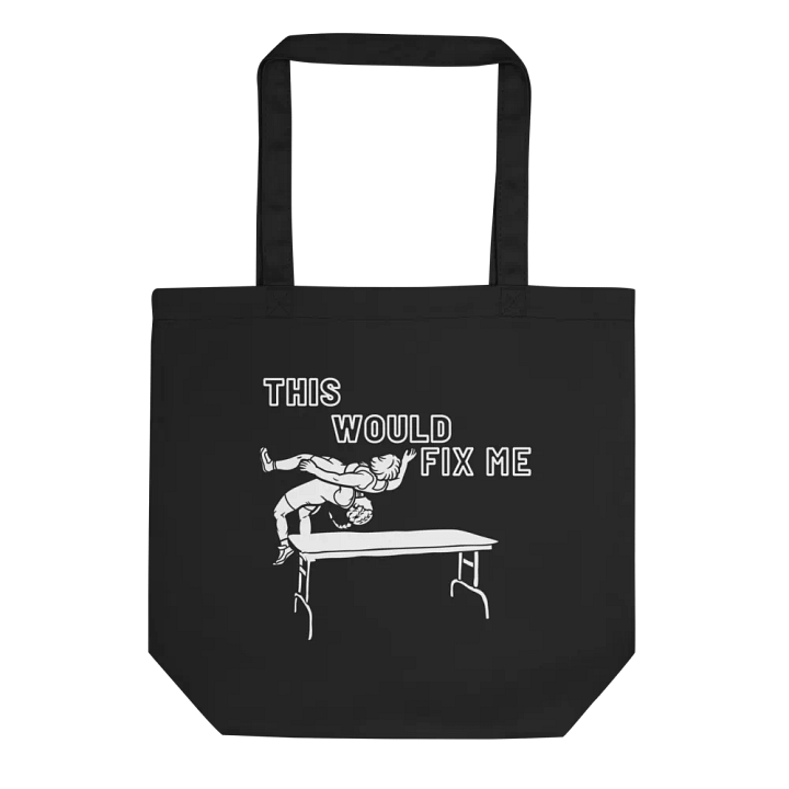 Fix Me White Print Tote product image (1)