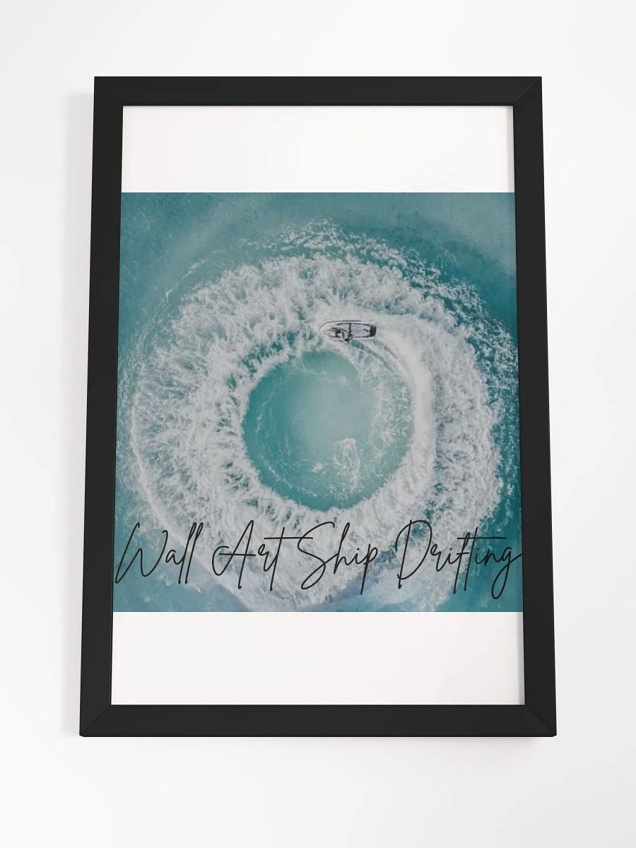 Drifting Ship Framed High-Quality Matte Poster (in) product image (4)