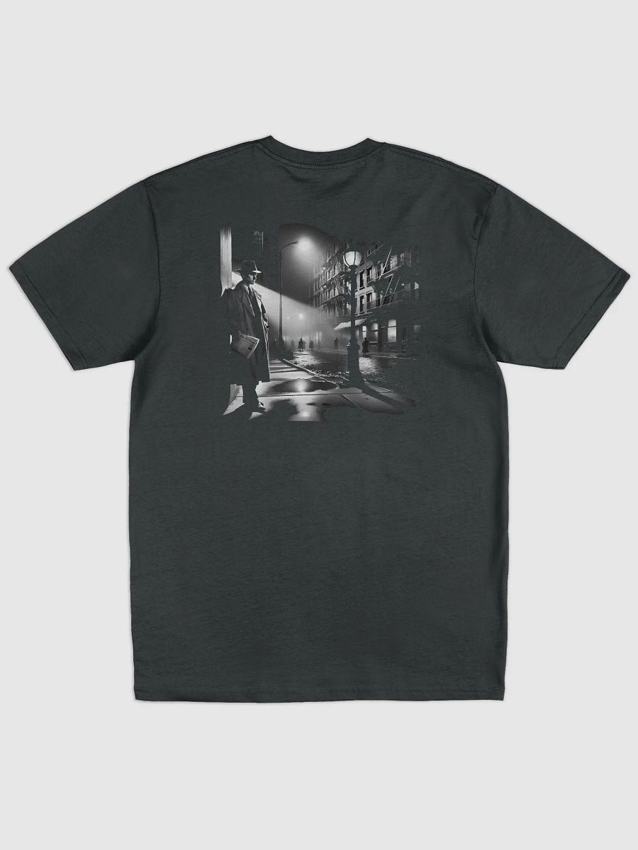 Foggy Night Watch: The Noir Street Corner (Mens Tee) product image (1)