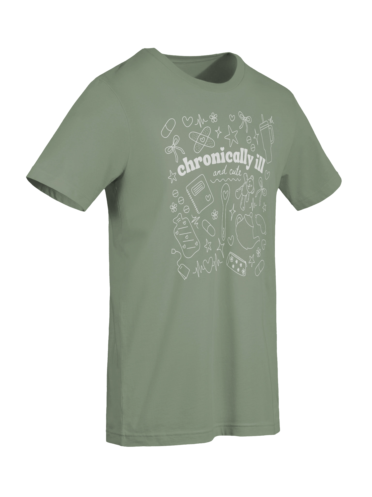 Chronically Ill and Cute Tee - White product image (45)