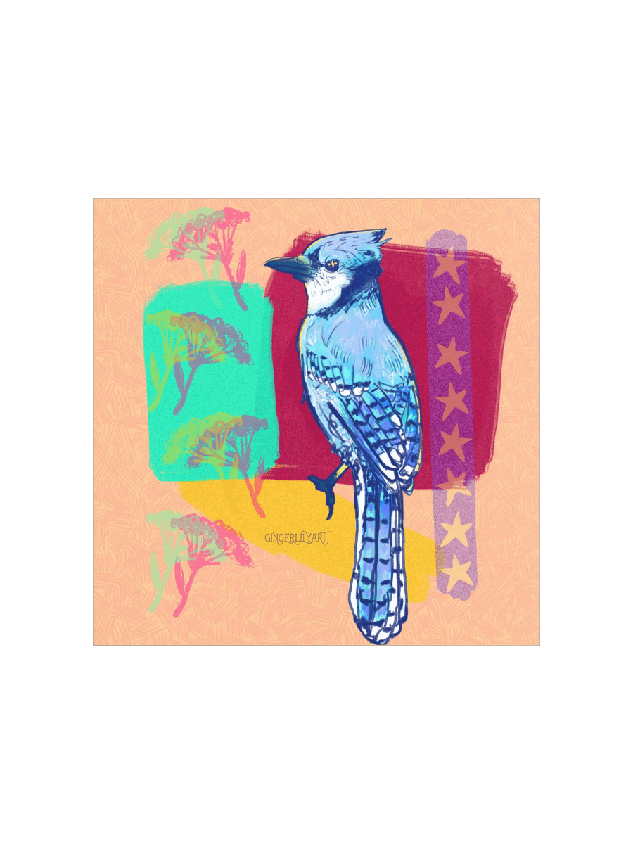 blue jay print product image (4)