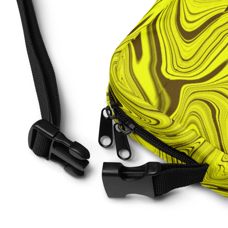 Utility Crossbody Bag - Yellow Liquid Swirls product image (6)