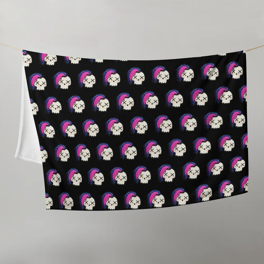 Hybrid Skull Throw Blanket product image (9)