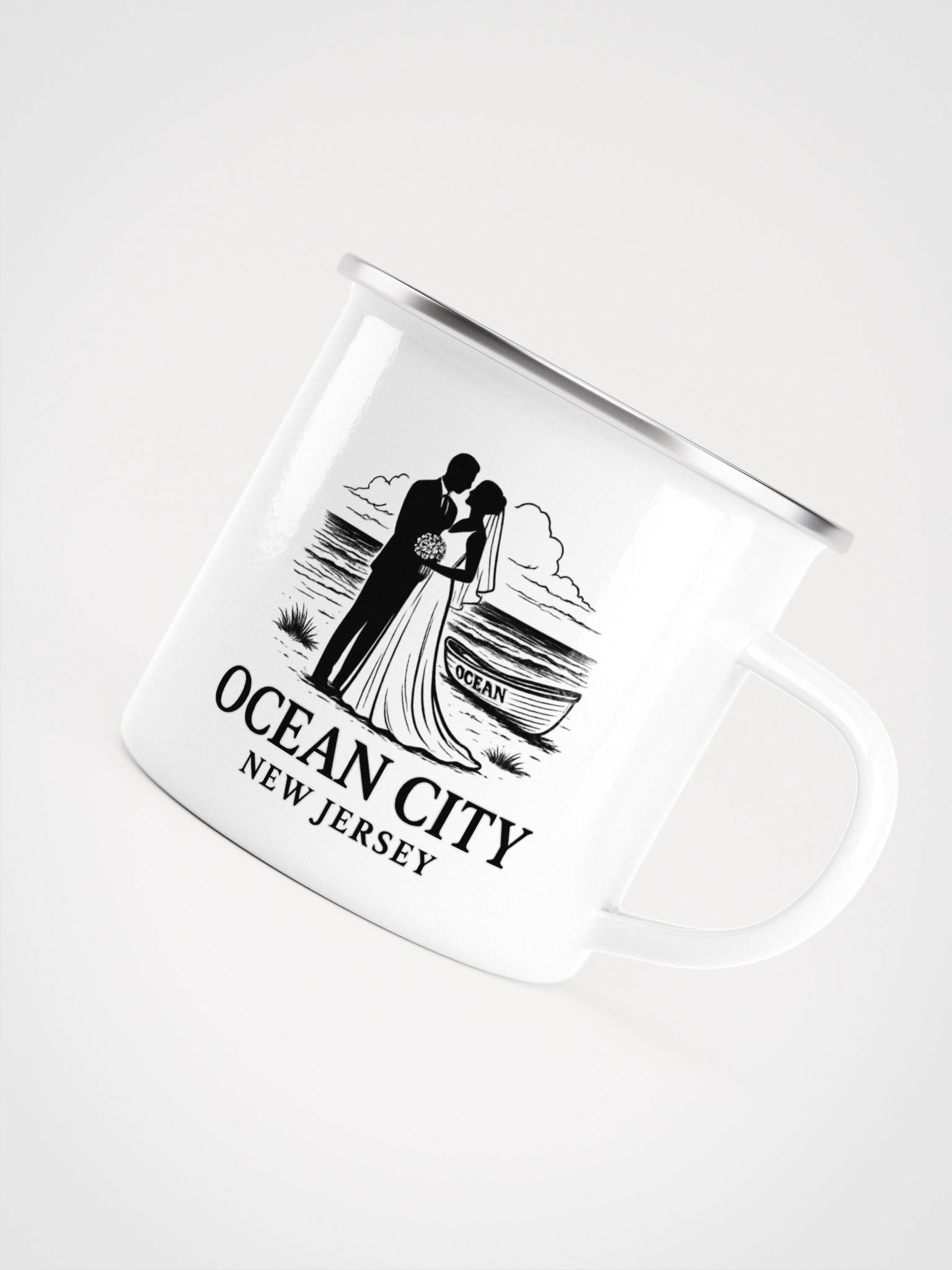 Ocean City NJ Enamel Wedding Mug product image (5)