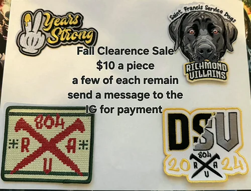 FALL CLEARANCE SALE

$10.00 A PIECE 
A FEW NUMBER OF EACH REMAIN
MESSAGE FOR ORDER!

THANK YOU FOR THE SUPPORT!

————————————...