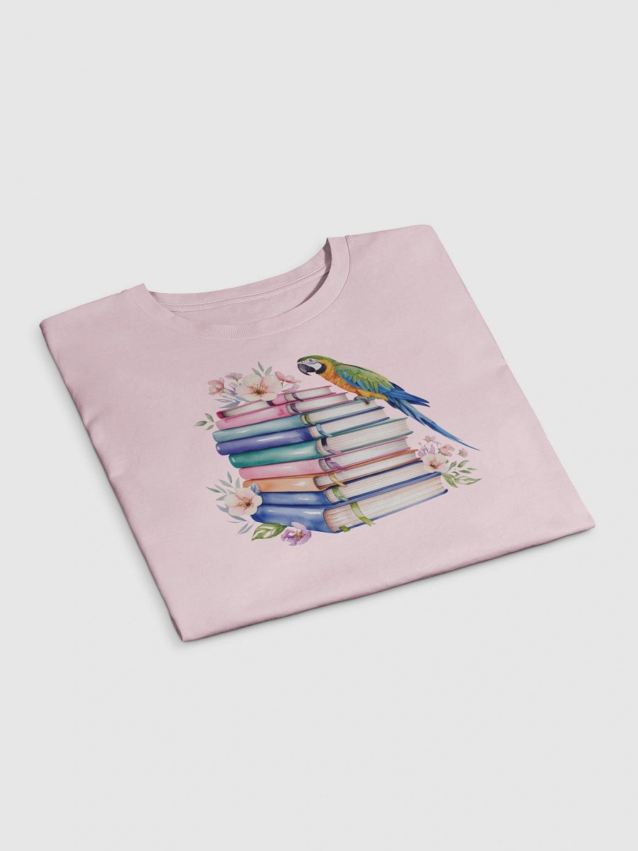 piled books crop top shirt product image (4)