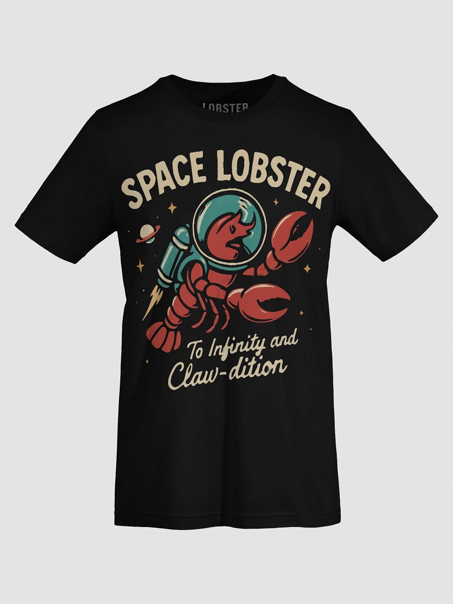 Space Lobster T-Shirt – Funny Lobster Graphic Tee for Sci-Fi Fans product image (7)