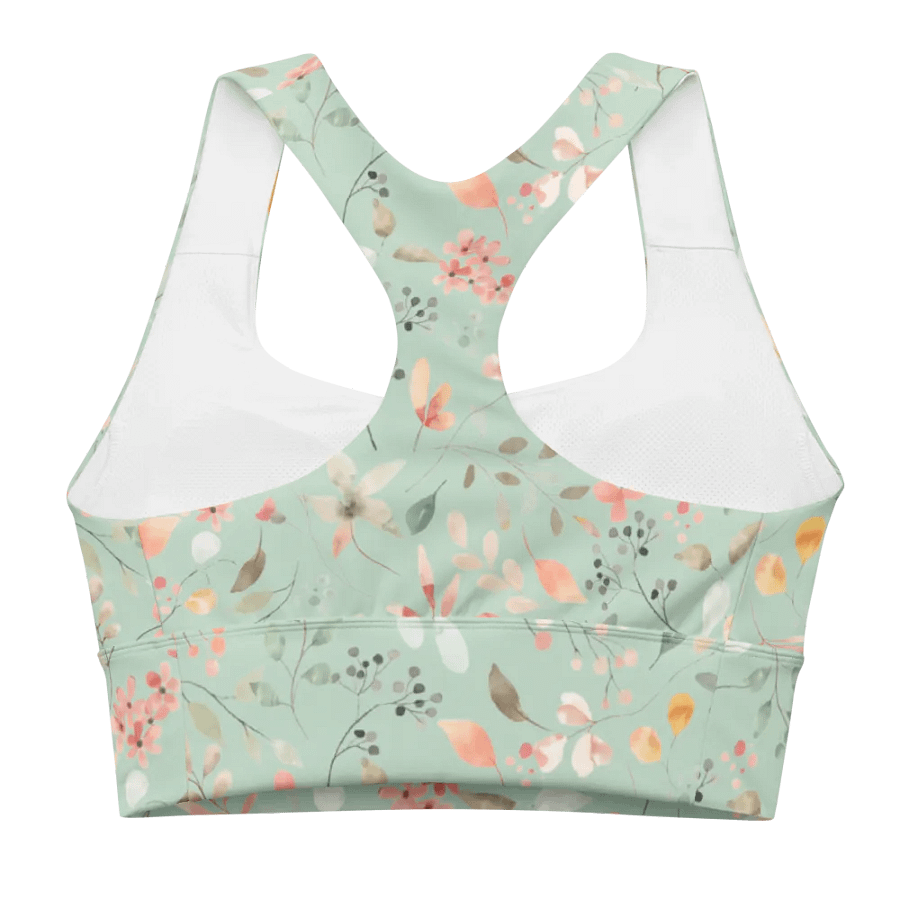 Pastel Floral All-Over Sports Bra product image (2)