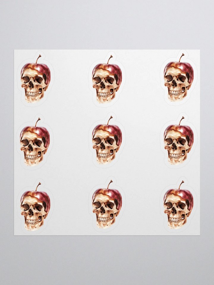 Surreal Apple Skull Stickers product image (1)