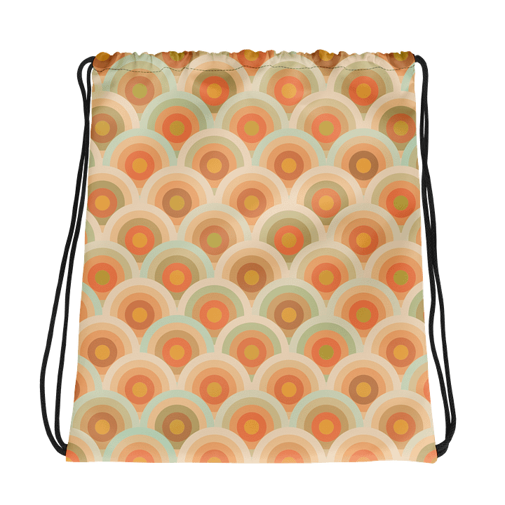Retro Wave All-Over Drawstring Bag product image (2)