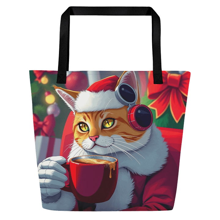 Large Tote Bag w/ Pocket-🎅 "Claws of Claus" product image (1)