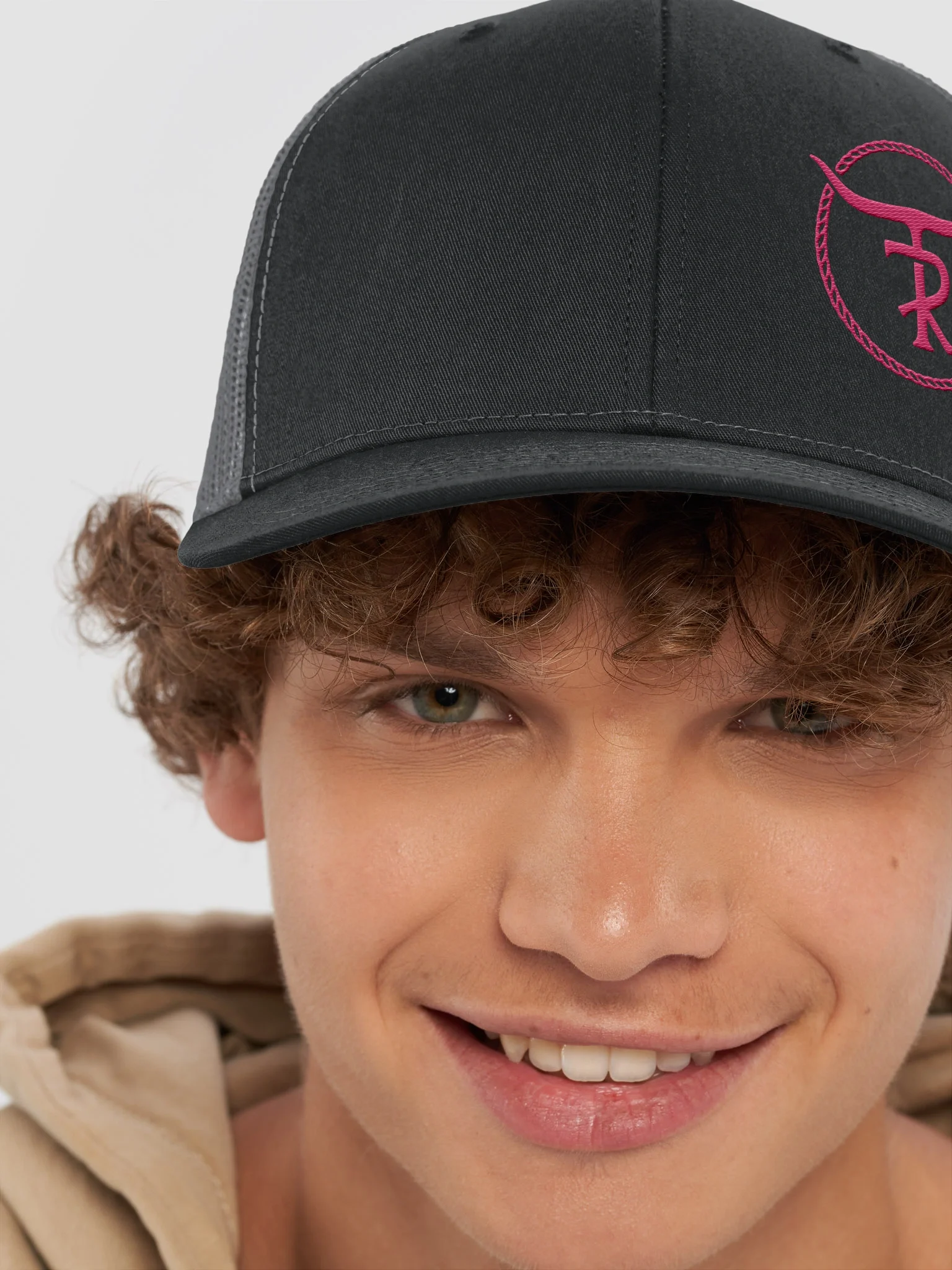 "TR" logo Snapback Trucker Hat product image (53)