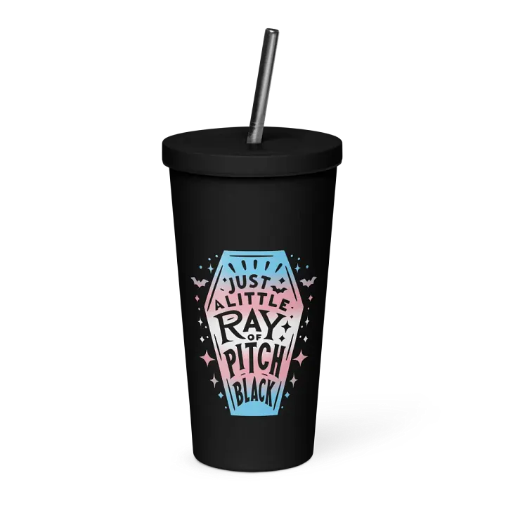 Little Ray Trans Flag Insulated Tumbler product image (1)