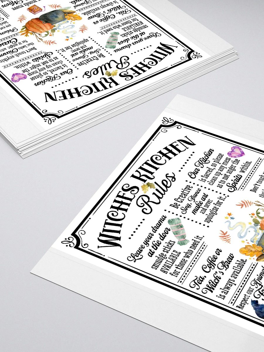 Witches Kitchen Rules STICKER - Witchy, Kitchen Witch, Magic Kitchen Gift product image (4)