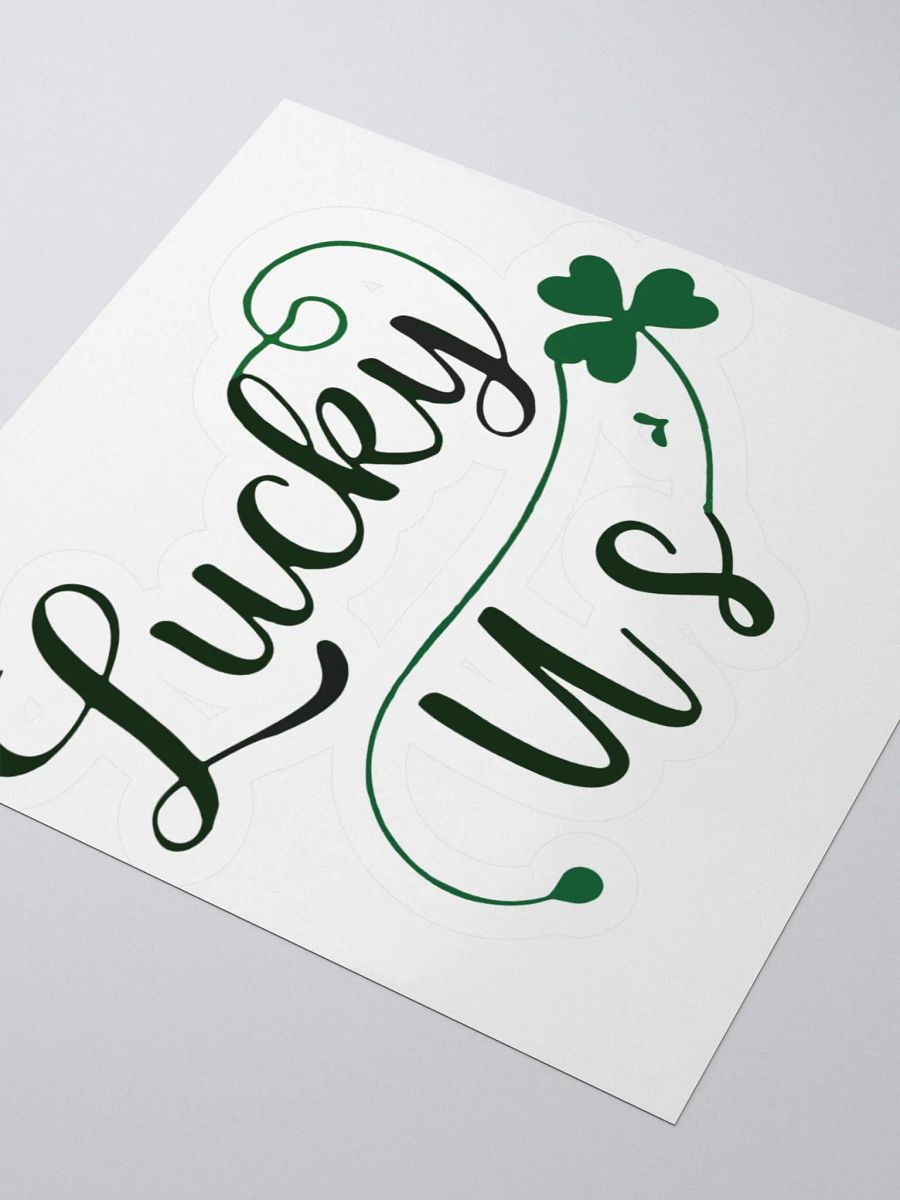 Lucky Us Shamrock St, Patrick's Day Kiss Cut Stickers product image (7)