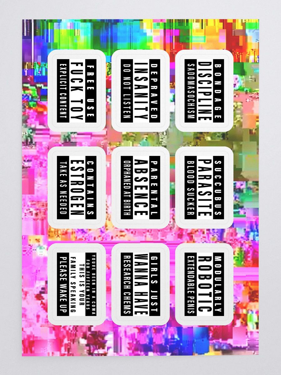 Parental Advisory Label Sticker Sheet product image (3)