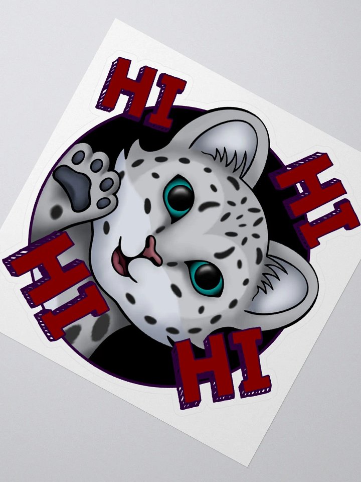 Snow Meow Hi Sticker product image (6)