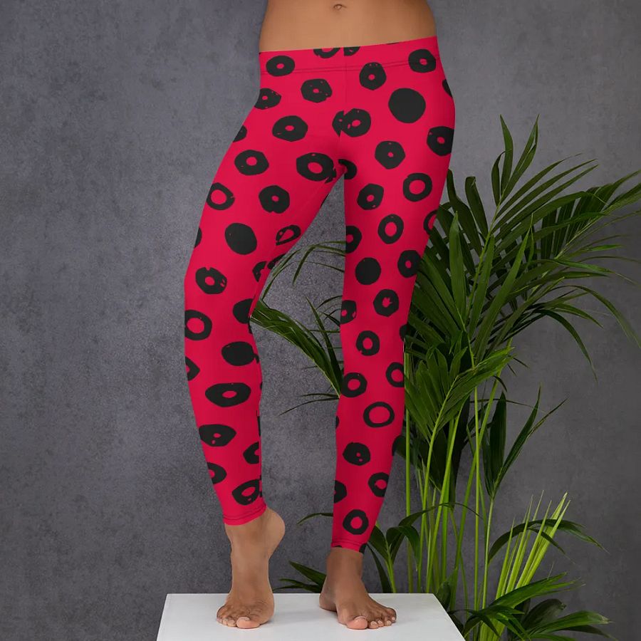 Customizable Polka-Dot Power Leggings product image (5)