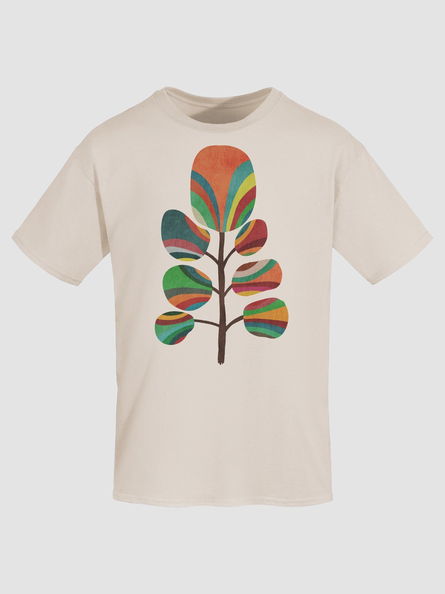The rainbow tree graphic t-shirt product image (67)