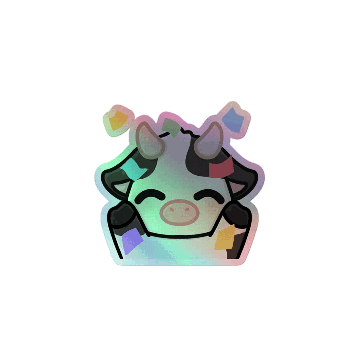 Holographic Shiny Hype Cow Sticker product image (1)