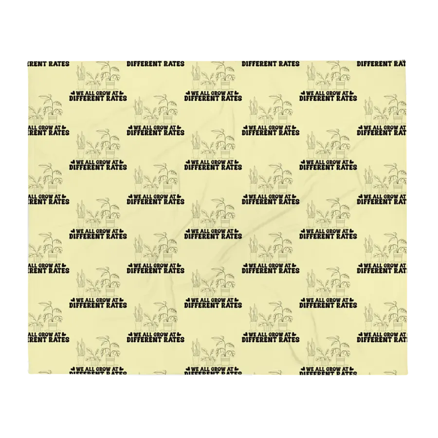 We All Grow At Different Rates Blanket product image (1)