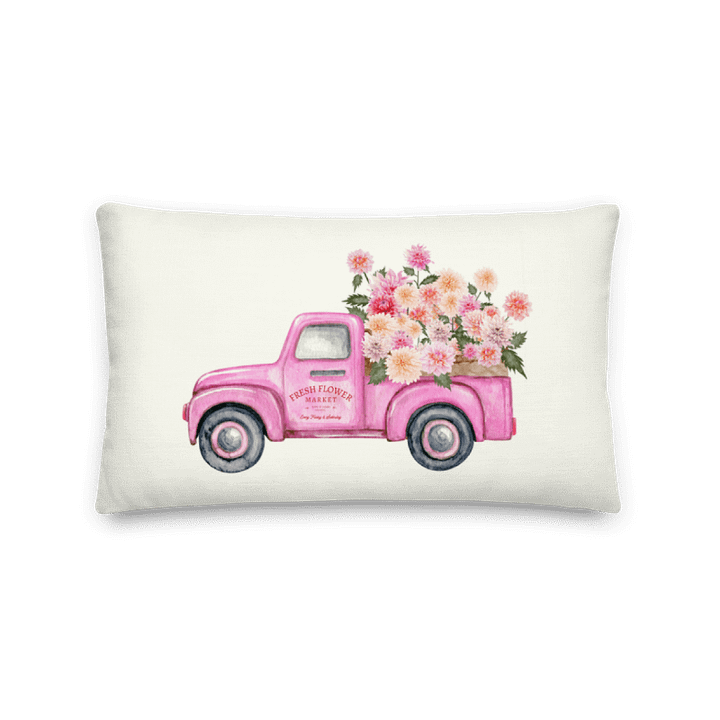 FRESH FLOWER DAHLIA TRUCK OFF WHITE product image (1)