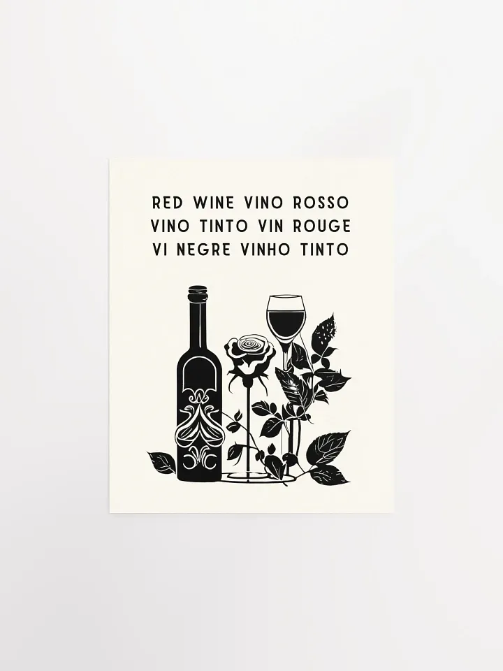 Red Wine Poster - Enhanced Matte Paper Poster product image (1)