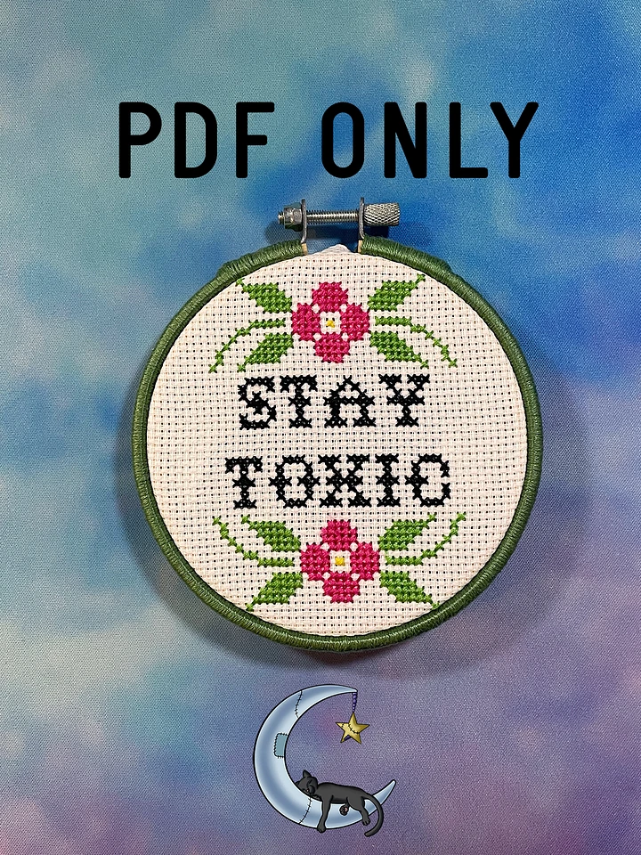 Stay Toxic - Cross Stitch Pattern product image (1)