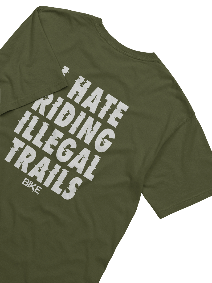 I Hate Riding Illegal Trails Shirt (White Logo) product image (56)