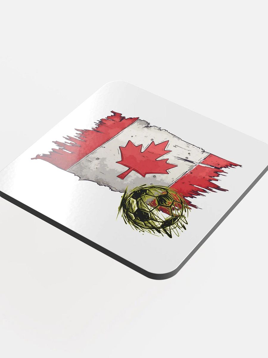 Canada Flag Soccer Football Coaster product image (1)