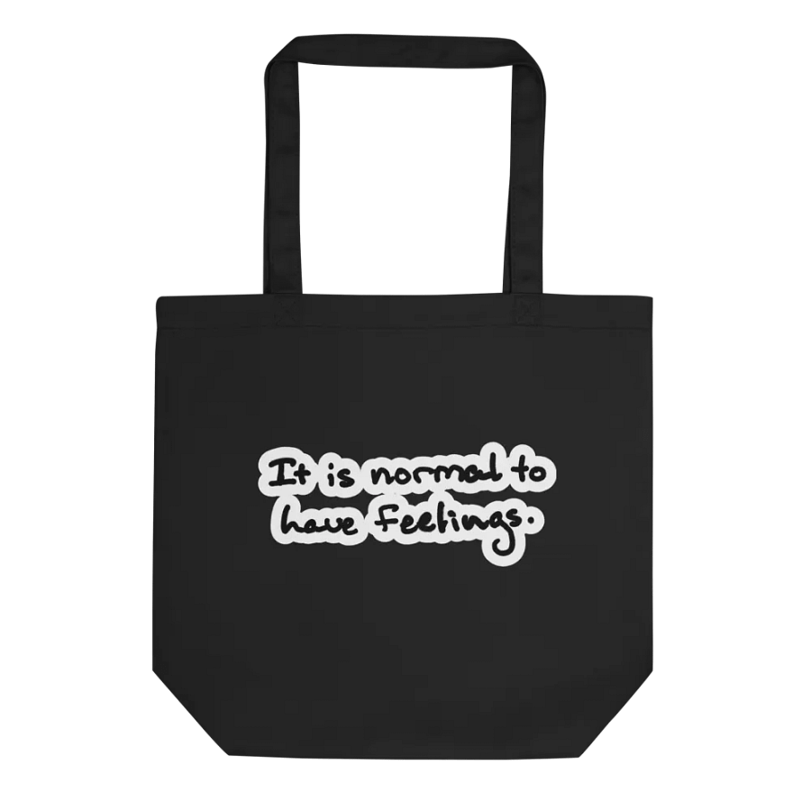 It is normal to have feelings. (bubble design) tote bag product image (1)