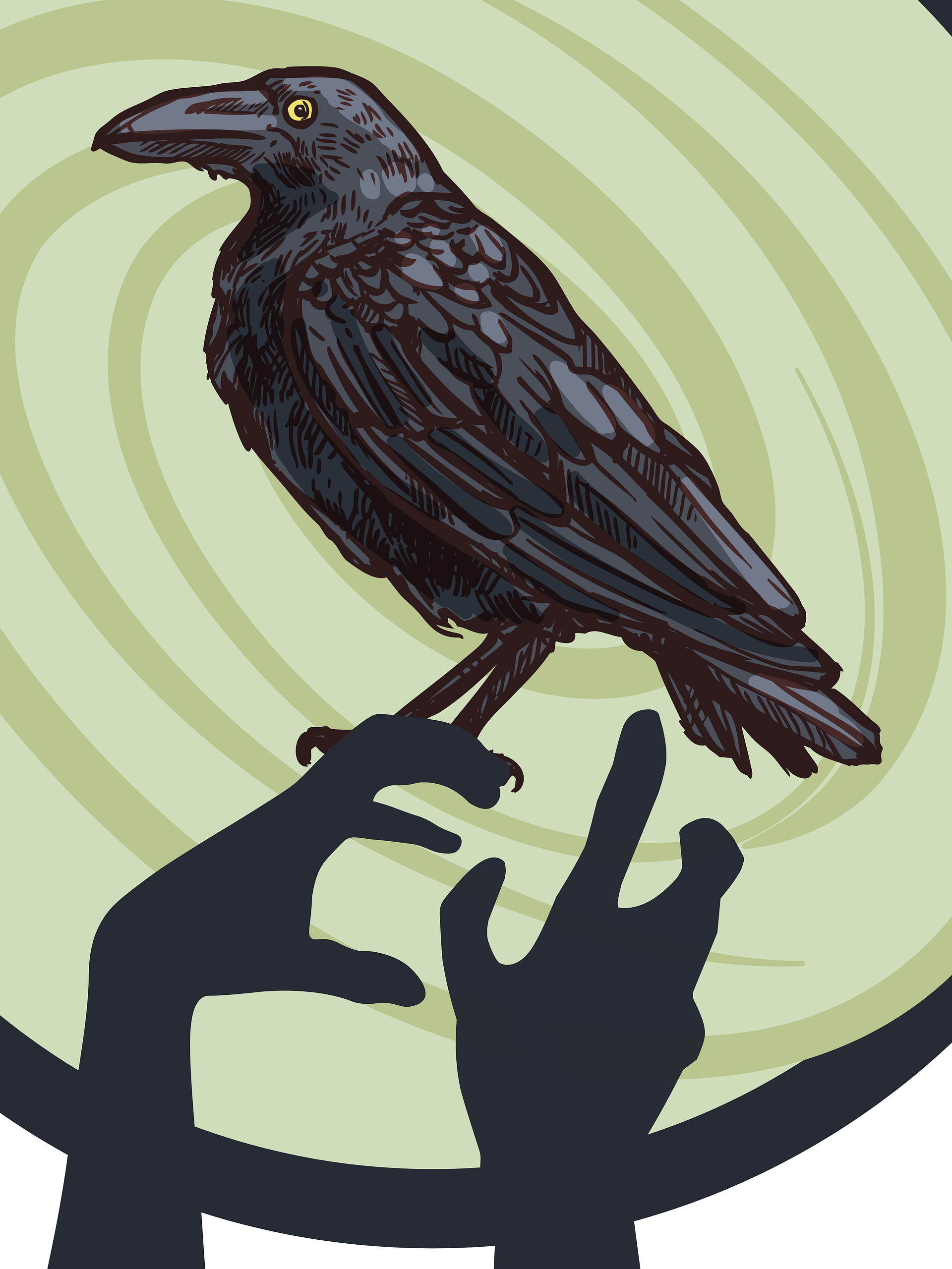 Zombie Raven Raglan Tee product image (3)