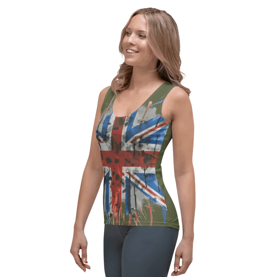 Urban Graffiti Union Jack Womens Tank product image (4)