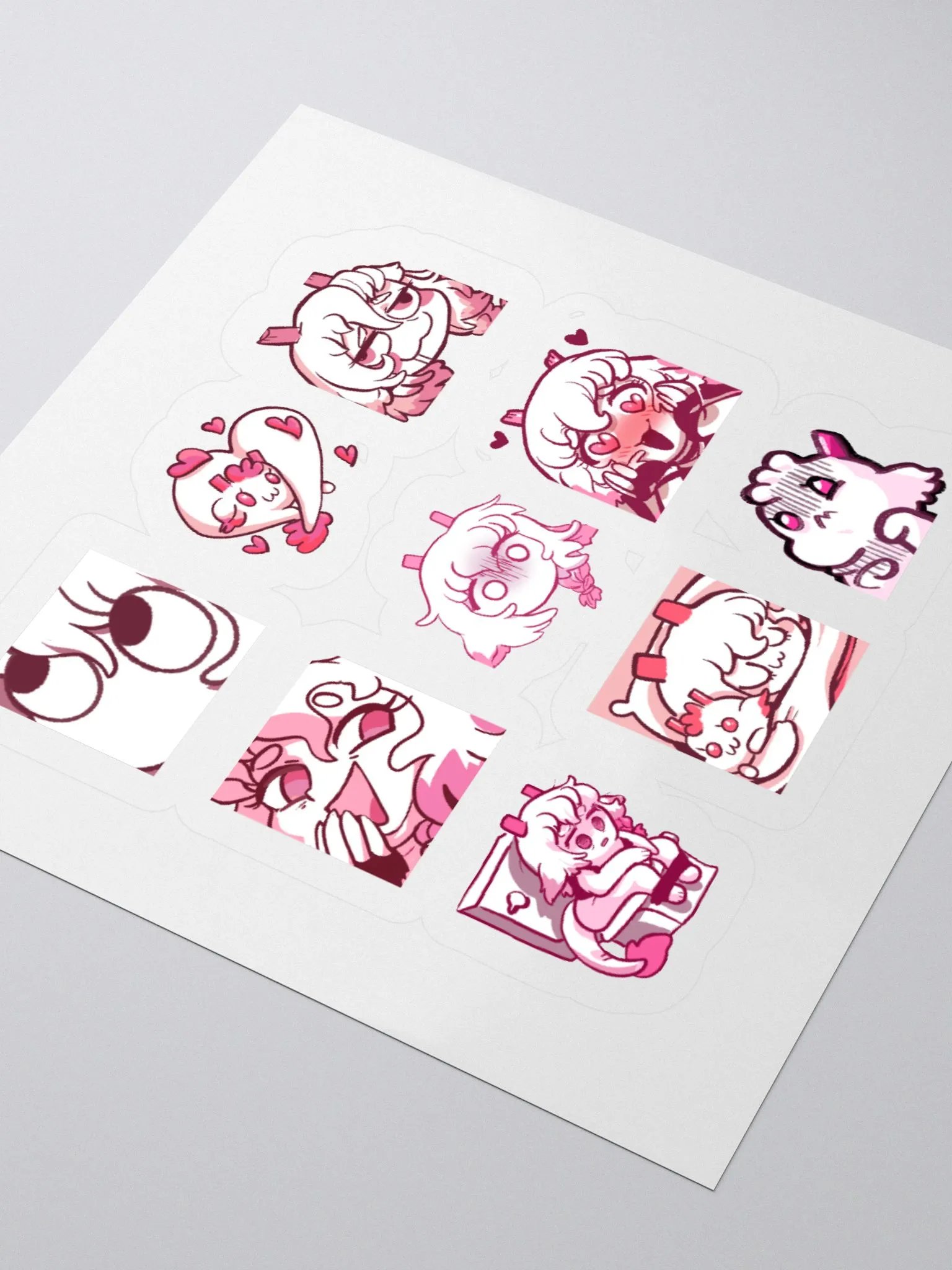 MEGA Pack Emotes Stickersheet product image (9)