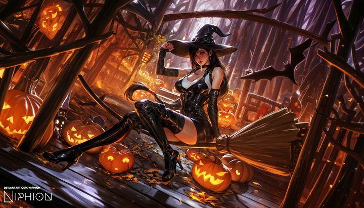 Tifa Lockhart Halloween wallpaper 2k24 product image (1)