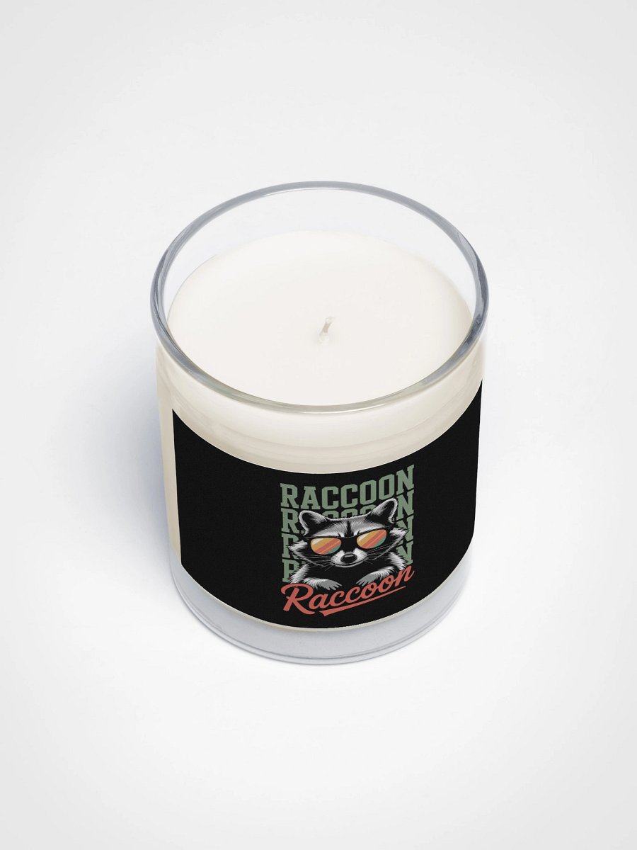 Cool Raccoon Sunglasses Soy Wax Candle product image (3)