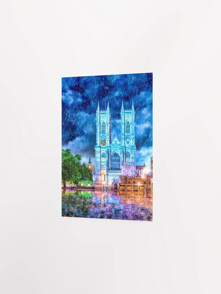 Westminster Abbey In The Rain Matte Poster product image (11)