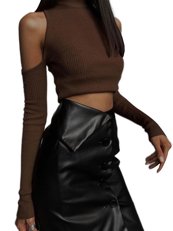 Women's Fashion Design Irregular Hem Single Row product image (4)