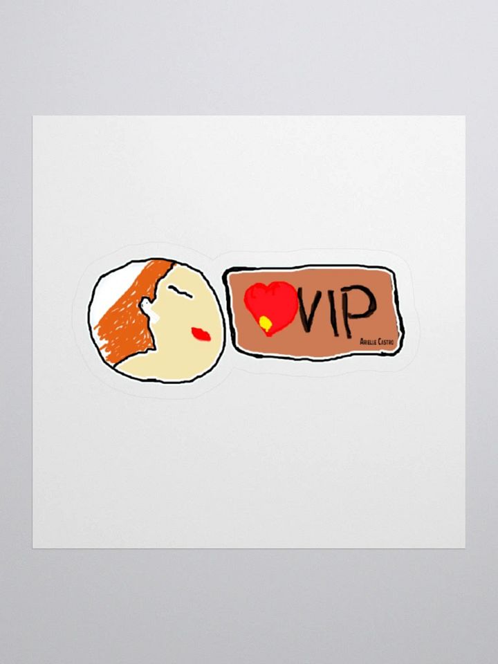VIP Red Hair Kiss Cut Stickers product image (1)
