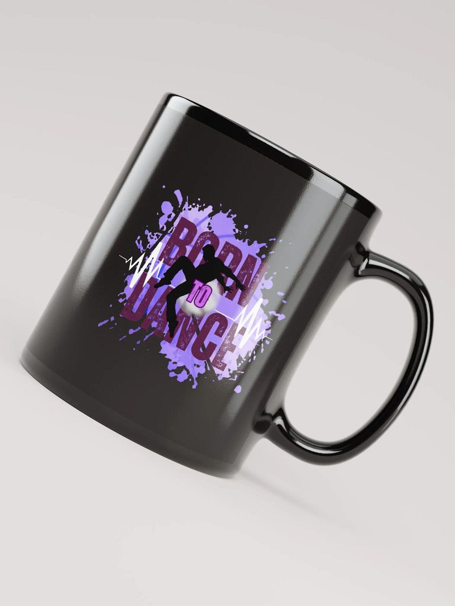 Born to Dance His Silhouette + Rainbow Create Greatness Glossy Black Mug product image (7)