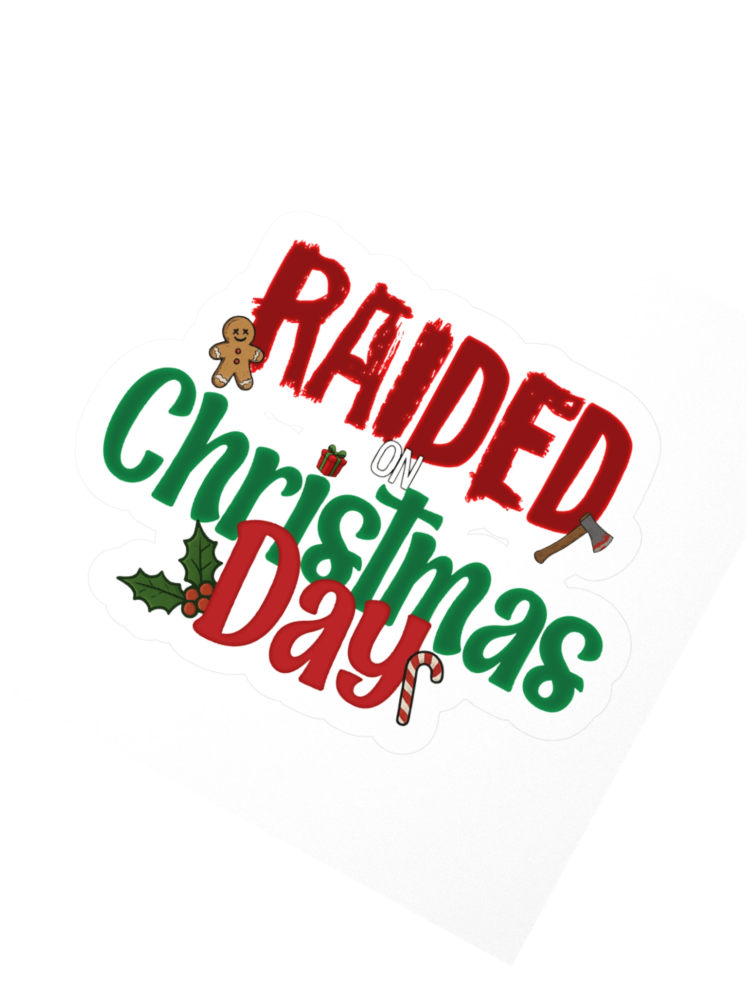 Raided on Christmas Day Stickers product image (6)