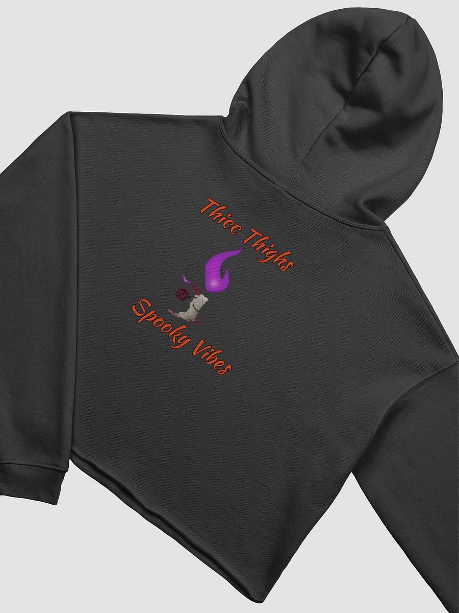 Thicc Thigh Spooky Vibes Crop Hoodie product image (8)