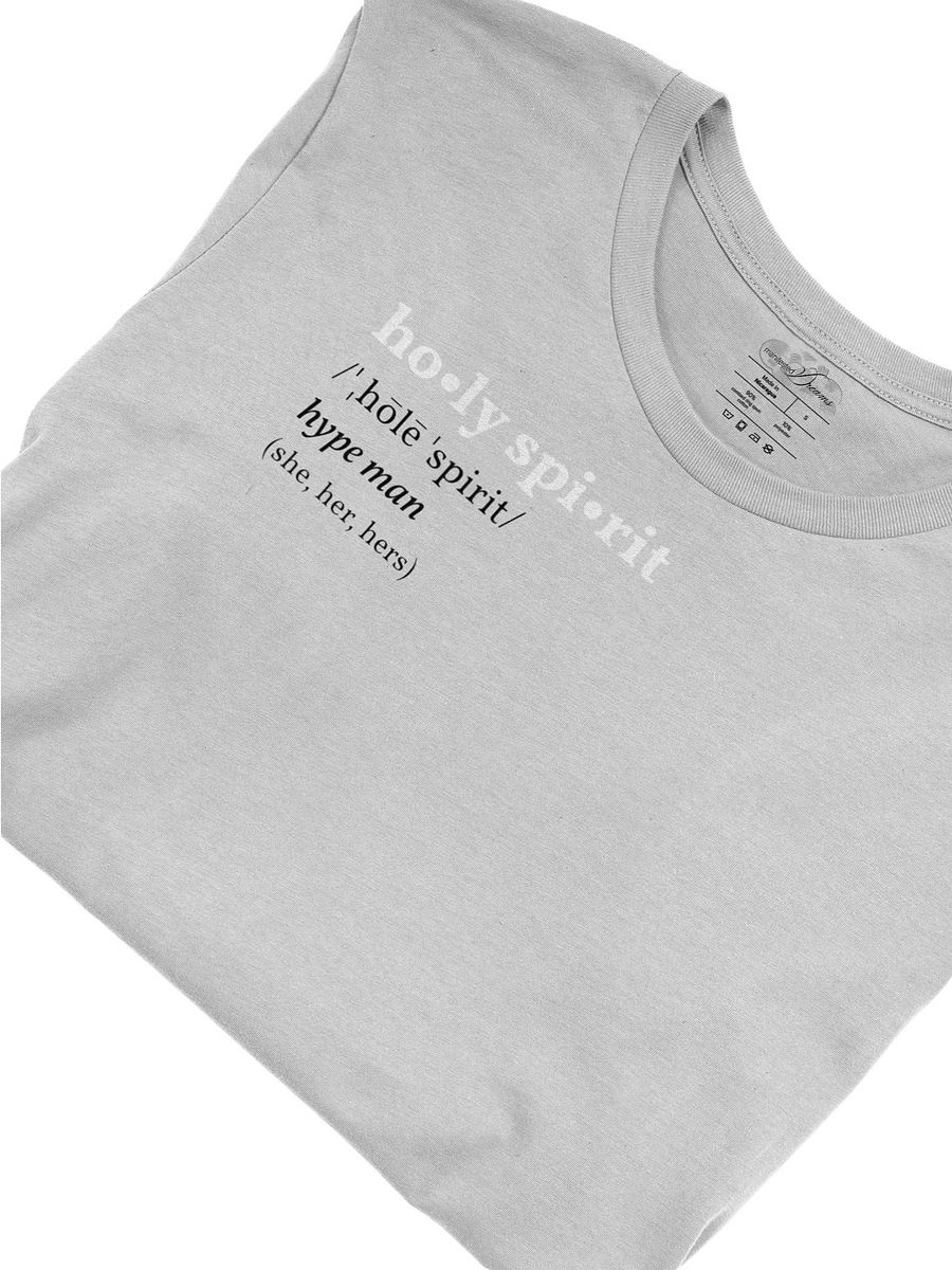 Holy Spirit (she,her,hers) Gray T-Shirt product image (3)