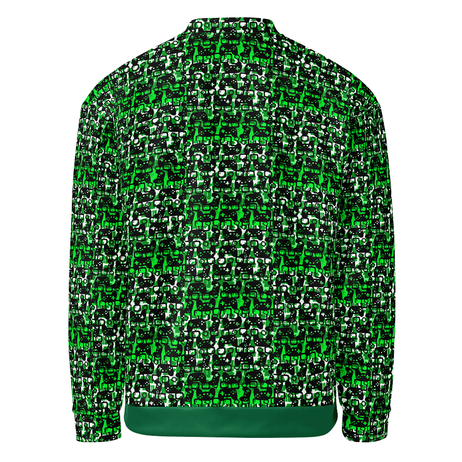 Story Lover Unisex Bomber Jacket (Green and Black) product image (2)