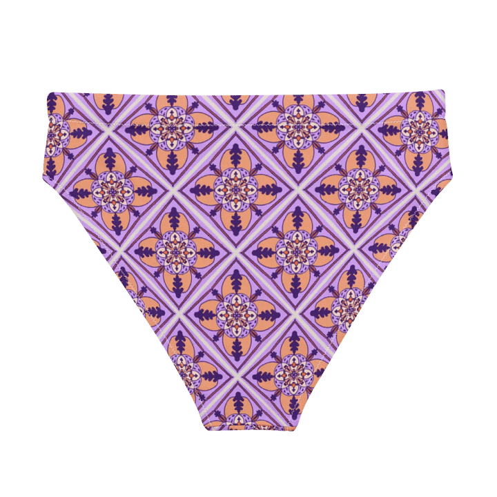 Detailed Symmetrical Pattern High Waisted Bikini Bottom product image (2)