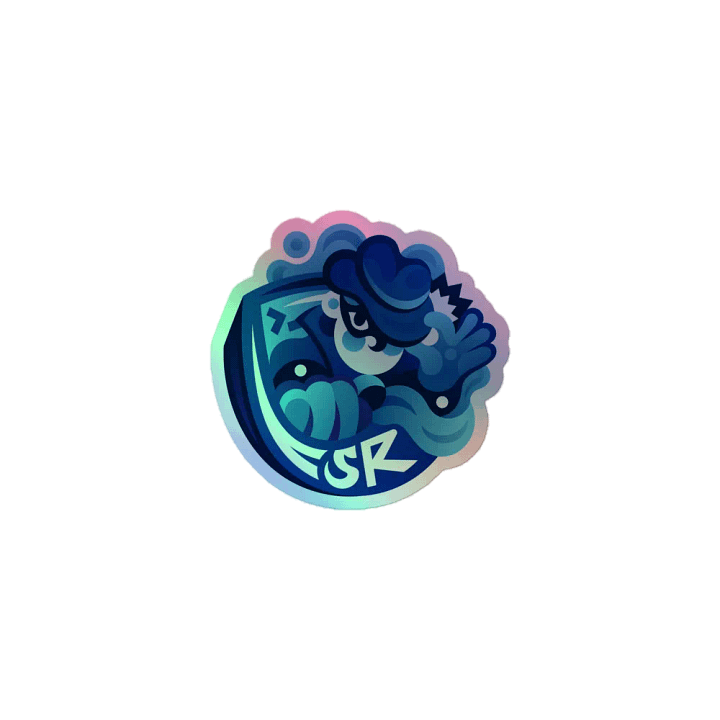SR logo holo sticker product image (1)