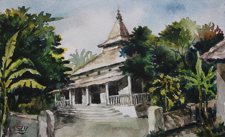"Jombang Mosque, Birthplace of Nahdatul Ulama" Painting by Deni Je product image (1)