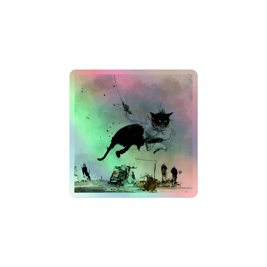 Holographic Cat Dreams Sticker Sheet product image (1)