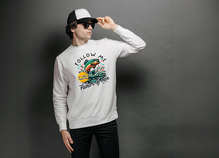 Fishers of Men Illustrated Sweatshirt product image (1)