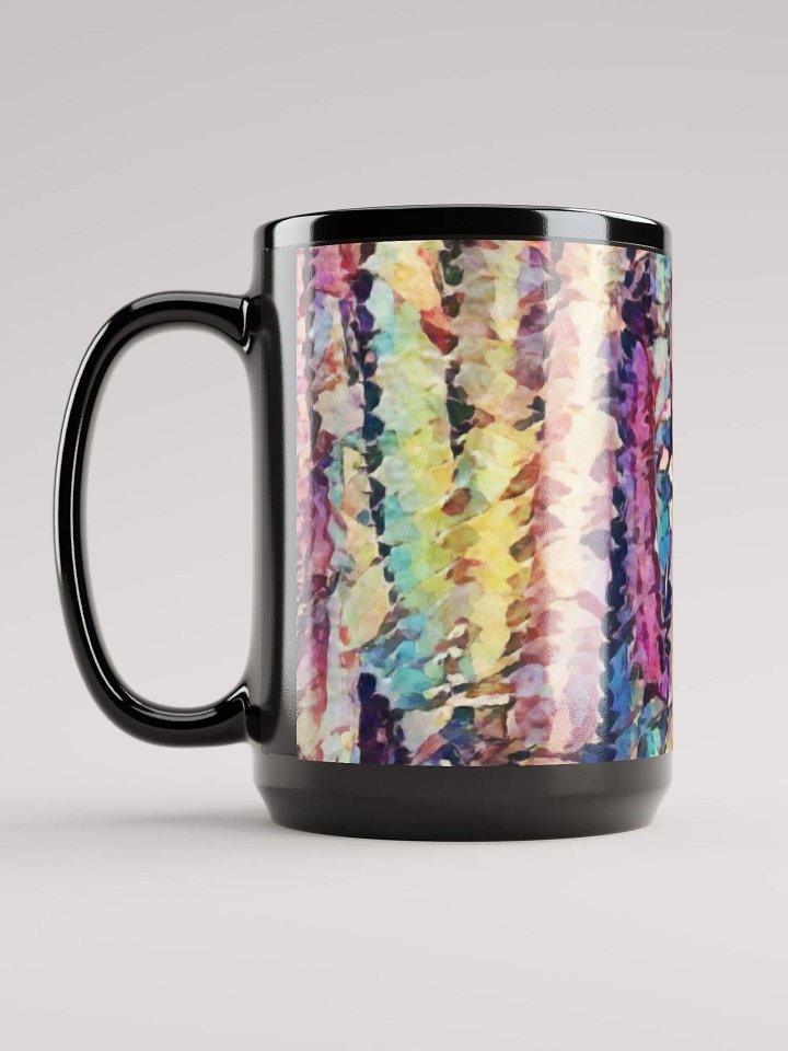 Abstract Graphic | Black Coffee Mug | Kaleidoscope Succulent product image (1)